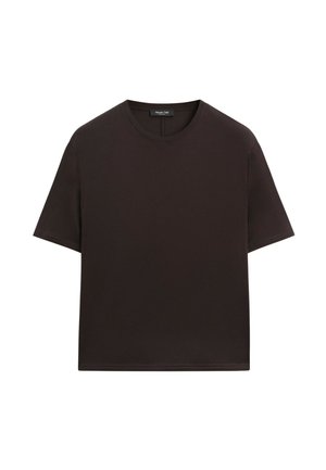 Massimo Dutti, T-shirt basique - dark brown