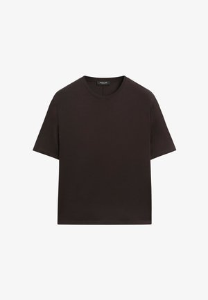 Massimo Dutti, T-shirt basique - dark brown
