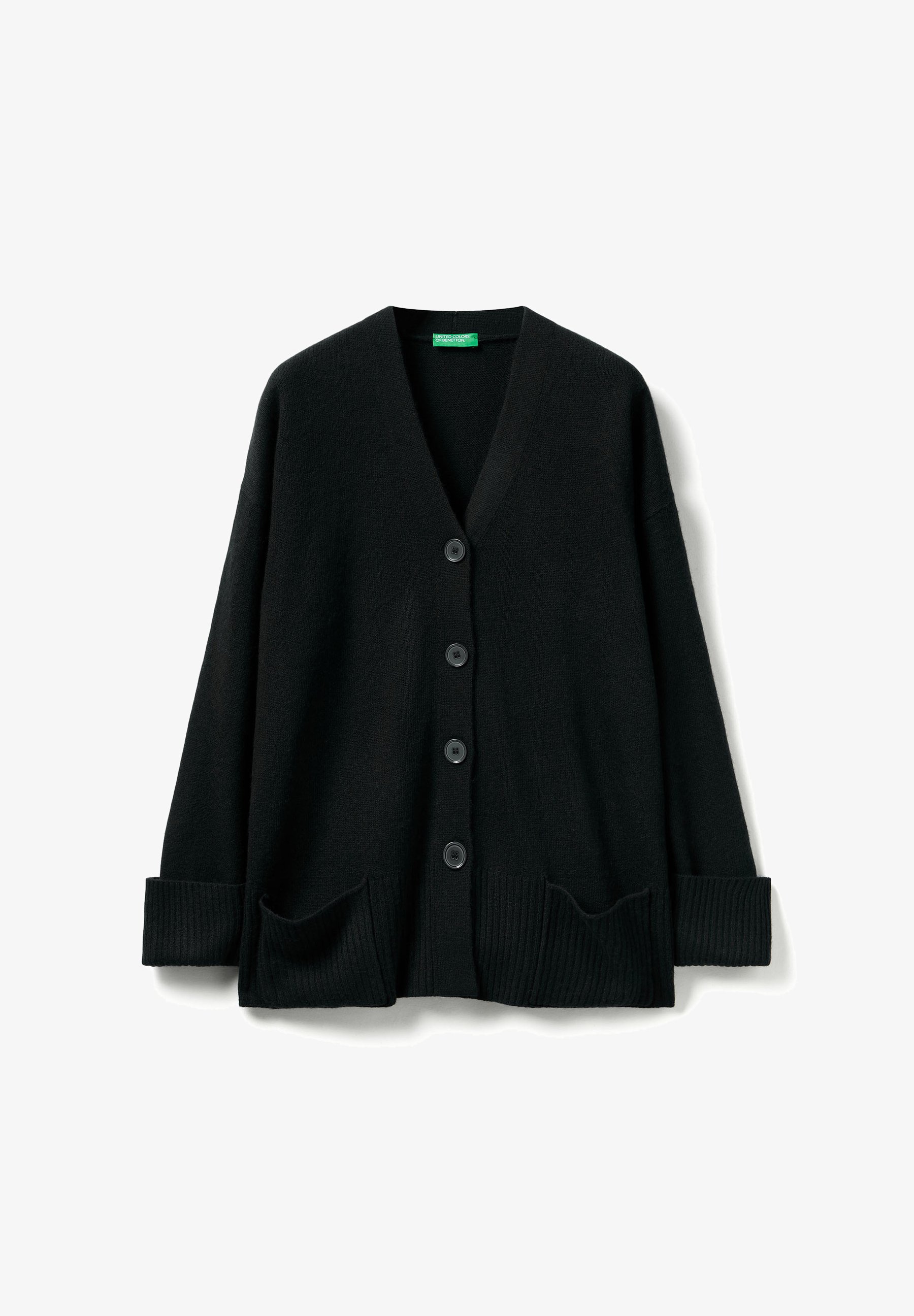 United Colors of Benetton Strickjacke black/schwarz