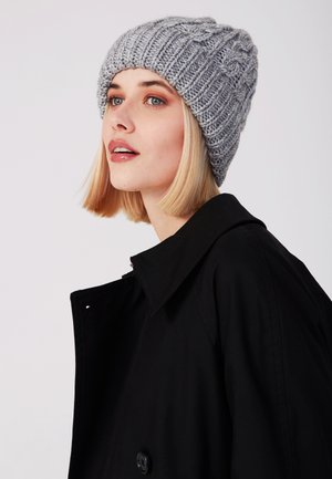 Beanie - grau melange