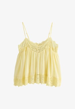 Next, REGULAR FIT - LACE TRIM CAMI TOP . - Top - yellow