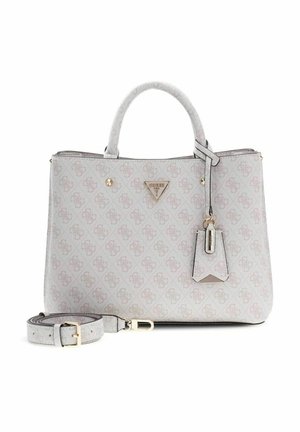 Guess, MERIDIAN II GIRLFRIEND SATCHEL BAG - Borsa a mano - bone logo