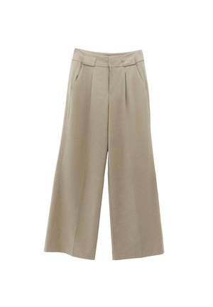 PLEATED WIDE - Pantalon classique - savannah tan