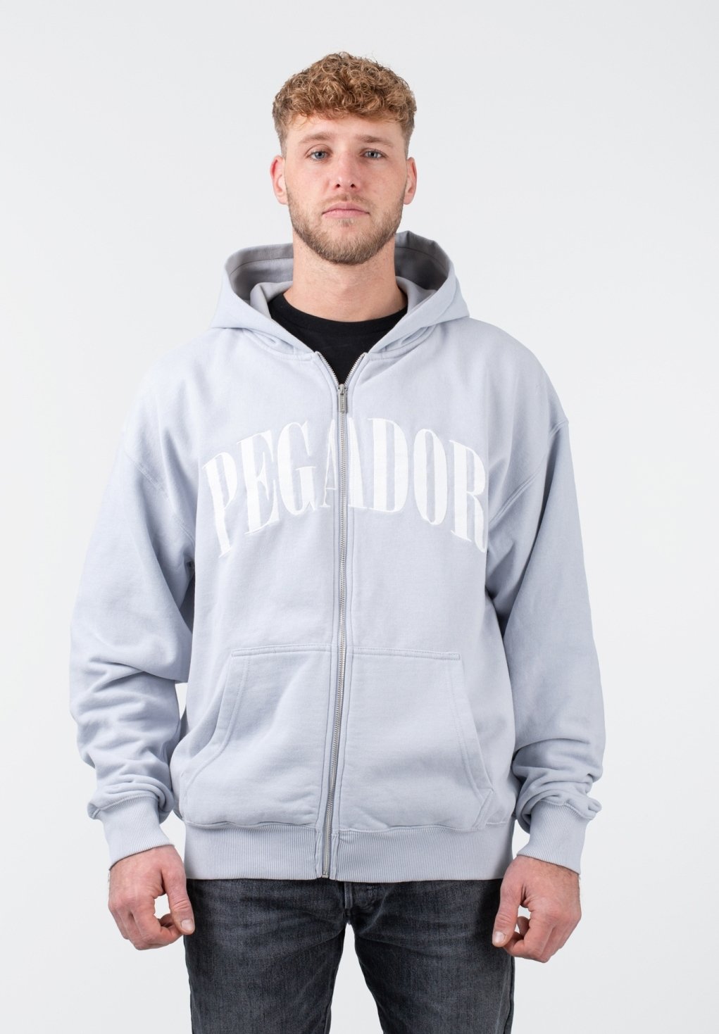 Pegador CALI - Zip-up sweatshirt - washed sea ice/light blue - Zalando.de