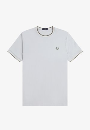 Fred Perry, TWIN TIPPED UNISEX - T-Shirt basic - dusky blue/ecru/laurel wreath green