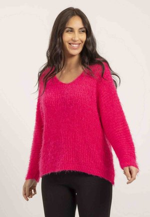 Dona x Lisa COL V KRISTINA - Pullover - rose fushia
