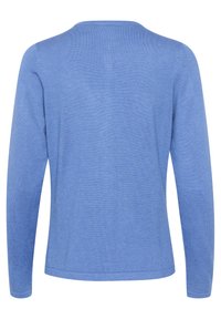 Saint Tropez MILASZ R-NECK - Vest - dutch blue melange