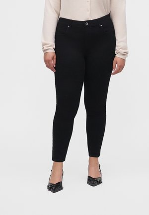 ONLY Carmakoma CARWILLY BOX - Jeans Skinny Fit - black denim