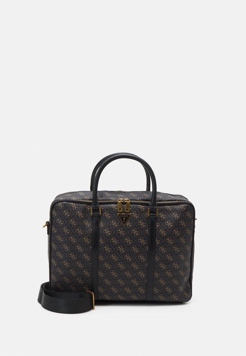 Guess VEZZOLA SMART WORK BAG Briefcase brown/ochre/black Zalando