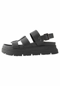 Sandali con zeppa - black
