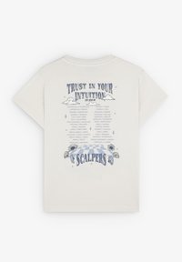 Scalpers GROOVY SKULL TEE - Camiseta estampada - ecru