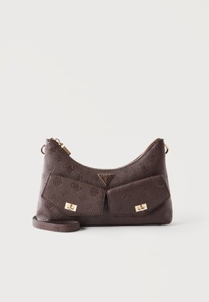 Guess, BLAKE SHOULDER BAG - Τσάντα χειρός - brown