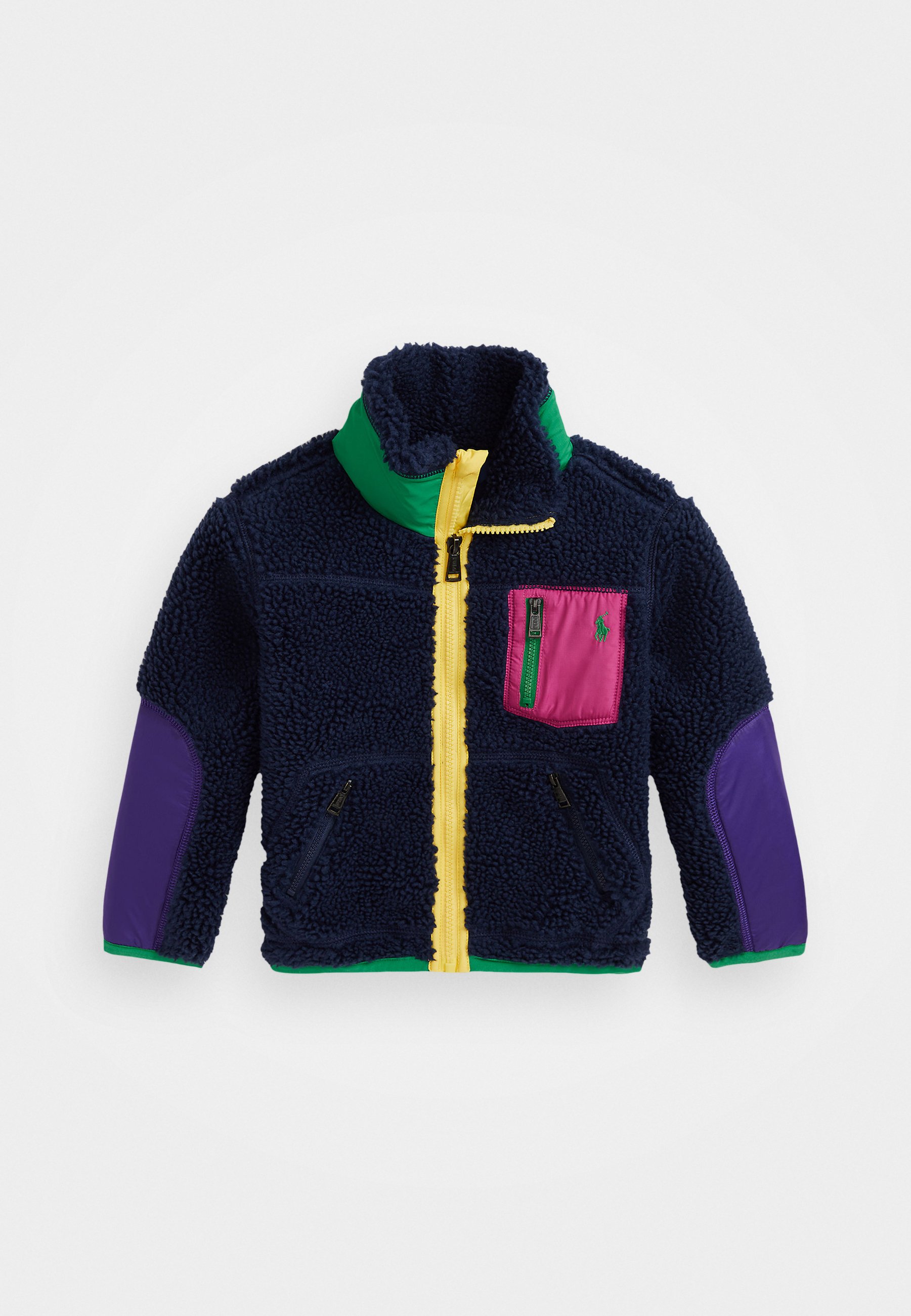 Polo Ralph Lauren COLOR-BLOCKED TEDDY FLEECE JACKET Fleece