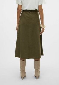 Vero Moda VMVILJA HOHE TAILLE  - Trapecinis sijonas - olive night