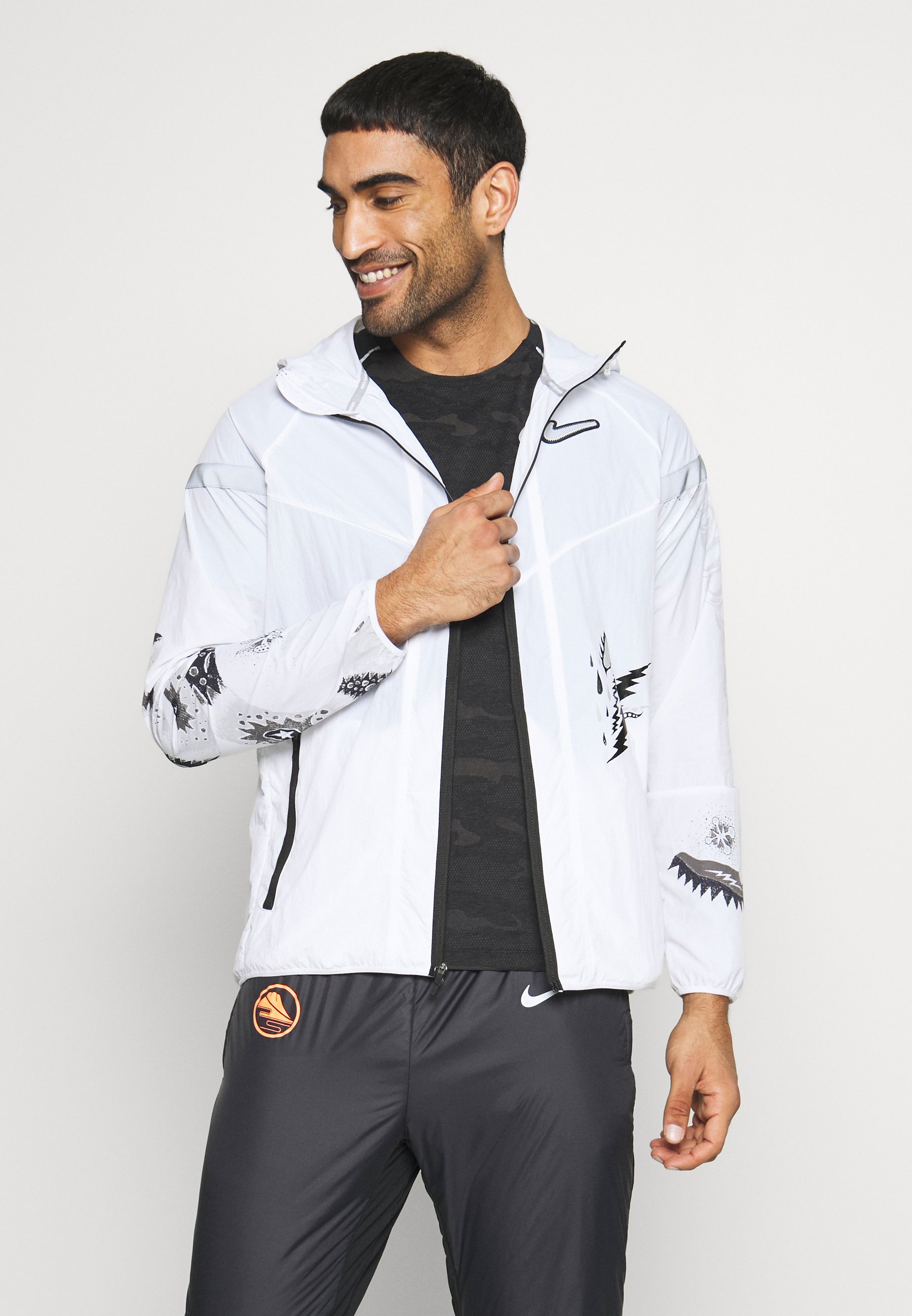 Nike Performance Wild Laufjacke White Reflective Silver Weiss Zalando De
