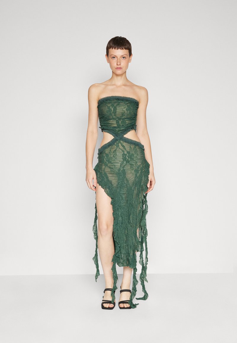 Jaded London SCRUNCH RUFFLE DRESS Rochie cocktail/Rochie petrecere