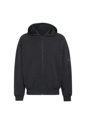 adidas Sportswear, SOFT LUX FULL-ZIP HOODIE - Majica s kapuljačom i patentnim zatvaračem - black