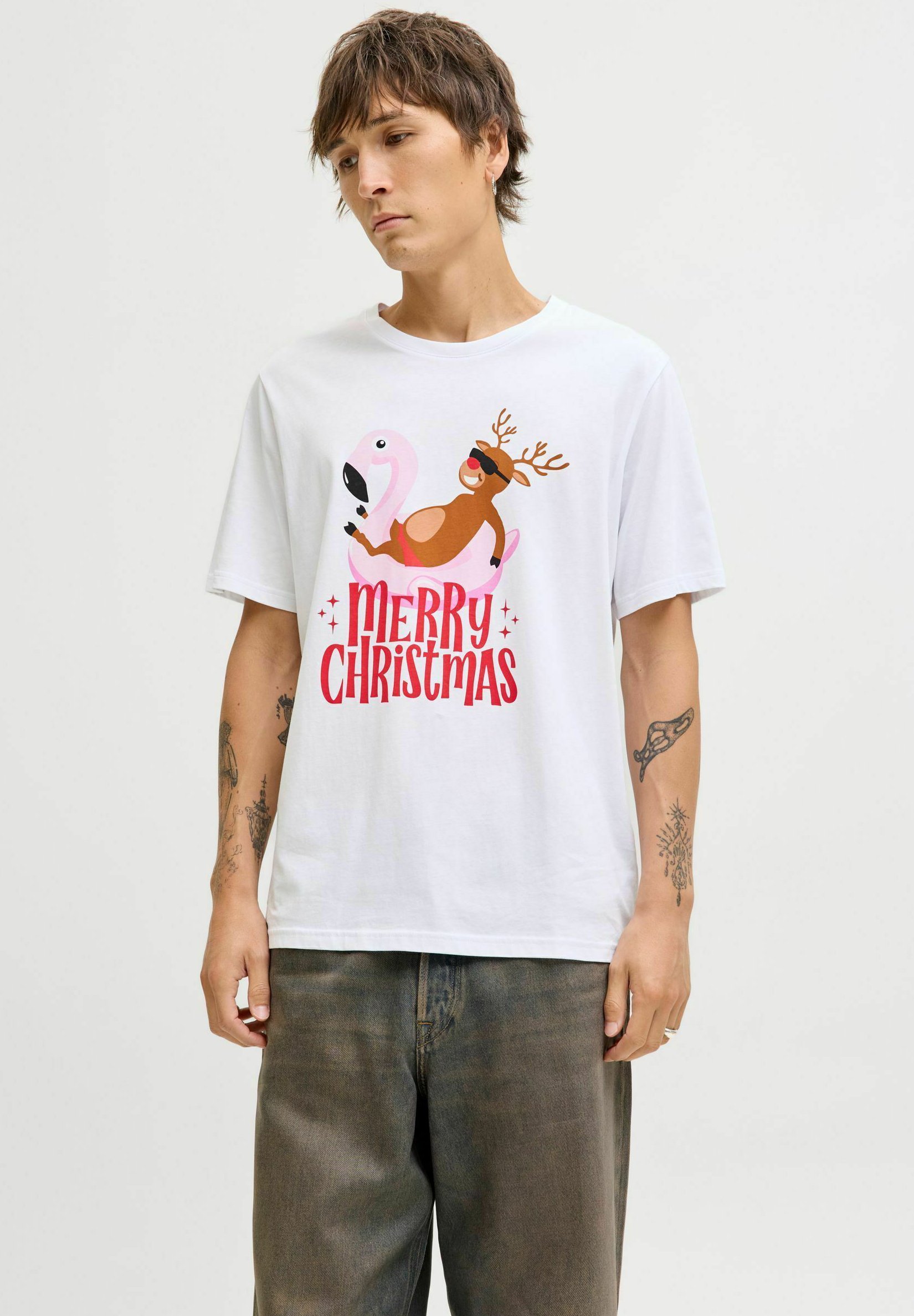 T-shirt De Noël NEXT Style Délavé – Taille 9 Ans – Occasion En Bon état – Idéal Pour Les Fêtes