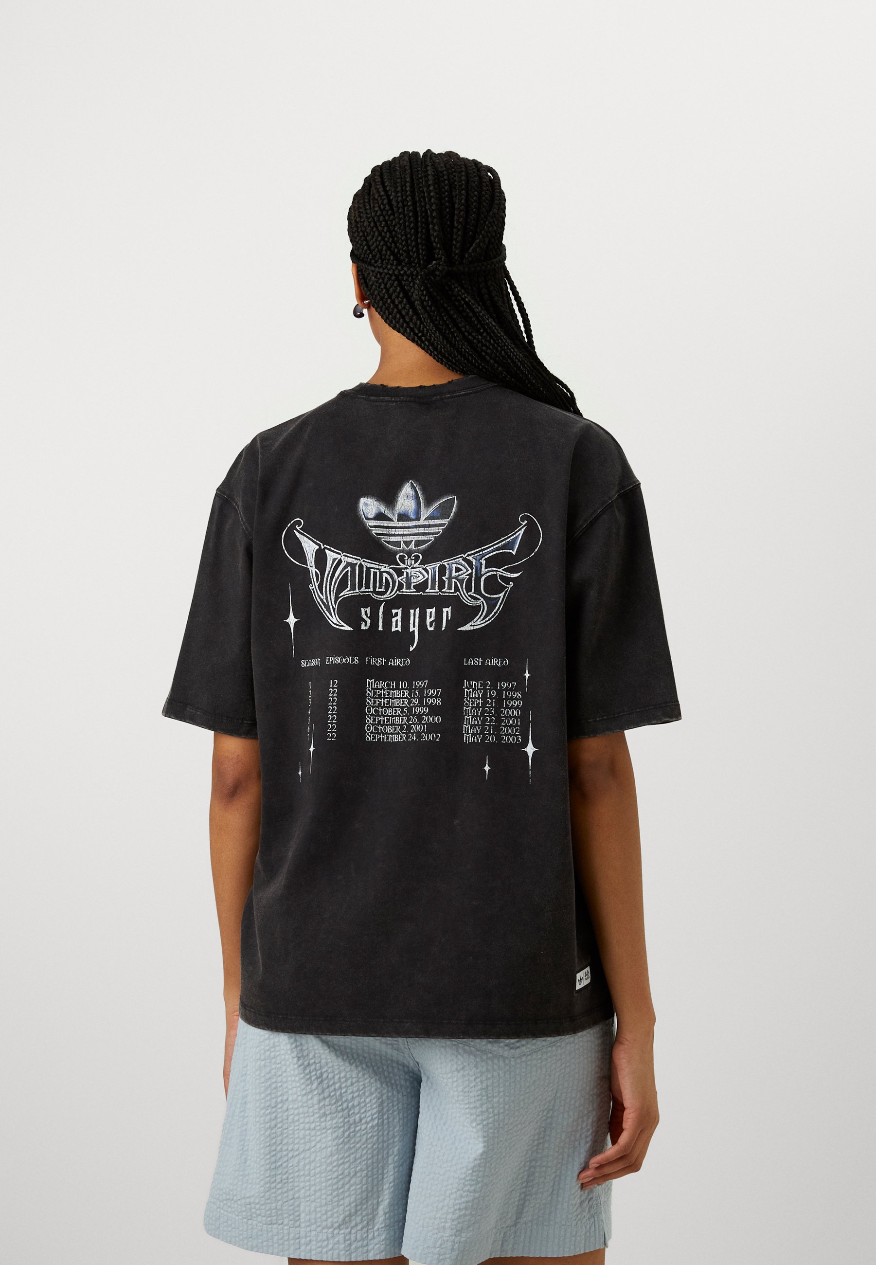 売れ筋商品|||アディダスオリジナルス Tシャツ レディース トップス BUFFY TEE  - Print T-shirt - black adidas Originals BUFFY TEE - Print T-shirt - black - Zalando