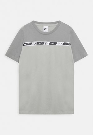 REPEAT TEE UNISEX - T-shirts med print - lt smoke grey/particle grey/white