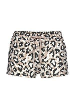 Nachtwäsche Hose - ecru nougat schwarz