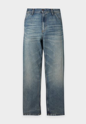 Carhartt WIP, SINGLE KNEE PANT - Jean Carpenter - blue worn used wash