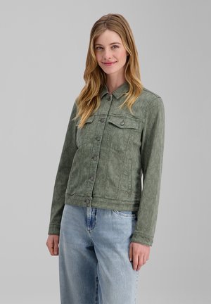 TIMEZONE, CASUAL - Denim jacket - olive overdye leaf