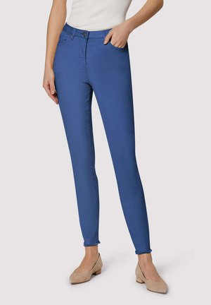 MIT FEINEM FRANSENSAUM - Jeans Slim Fit - royal blue