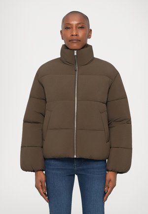 CROPPED PUFFER JACKET - Téli dzseki - marsh green