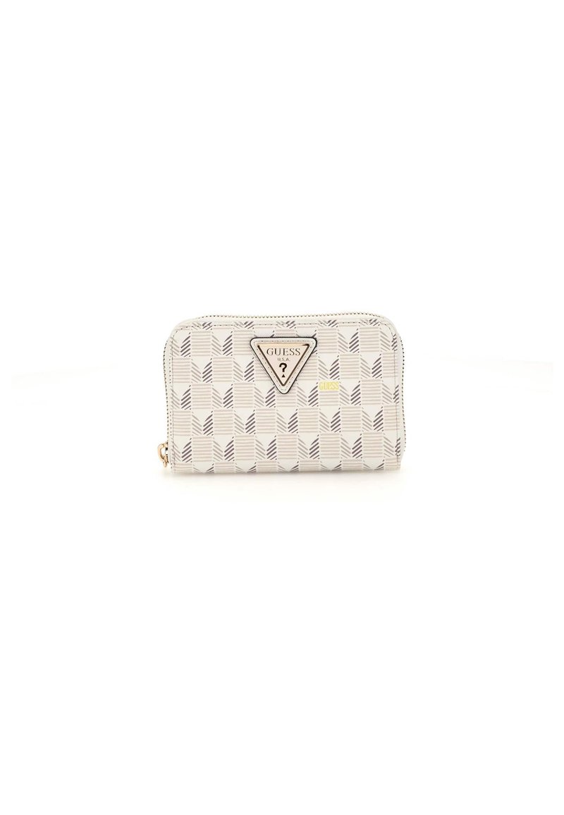 Guess WAVE SLG MEDIUM ZIP AROUND - Portefeuille - weiß