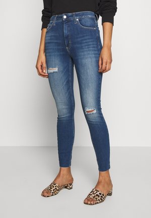 Jeans Skinny Fit - destroyed denim