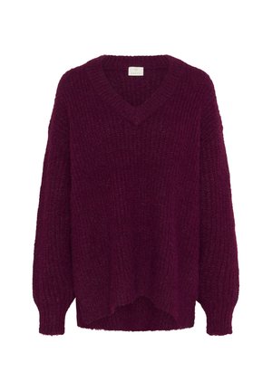 Kaffe ANE V-NECK - Trui - windsor wine