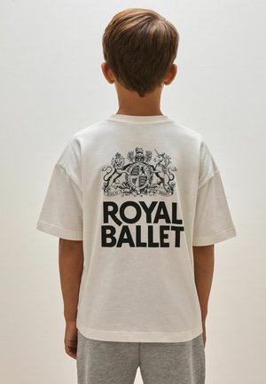 Reiss, PRINCIPAL | ROYAL BALLET LOGO UNISEX FIT T-SHIRT - Print T-shirt - white