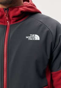 The North Face GLACIER HEAVYWEIGHT FULL ZIP  - Fleecejakke - garnet red/asphalt grey