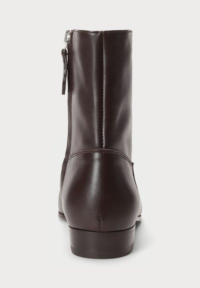 Polo Ralph Lauren CALFSKIN ANKLE BOOT - Klasične gležnjače - dark brown