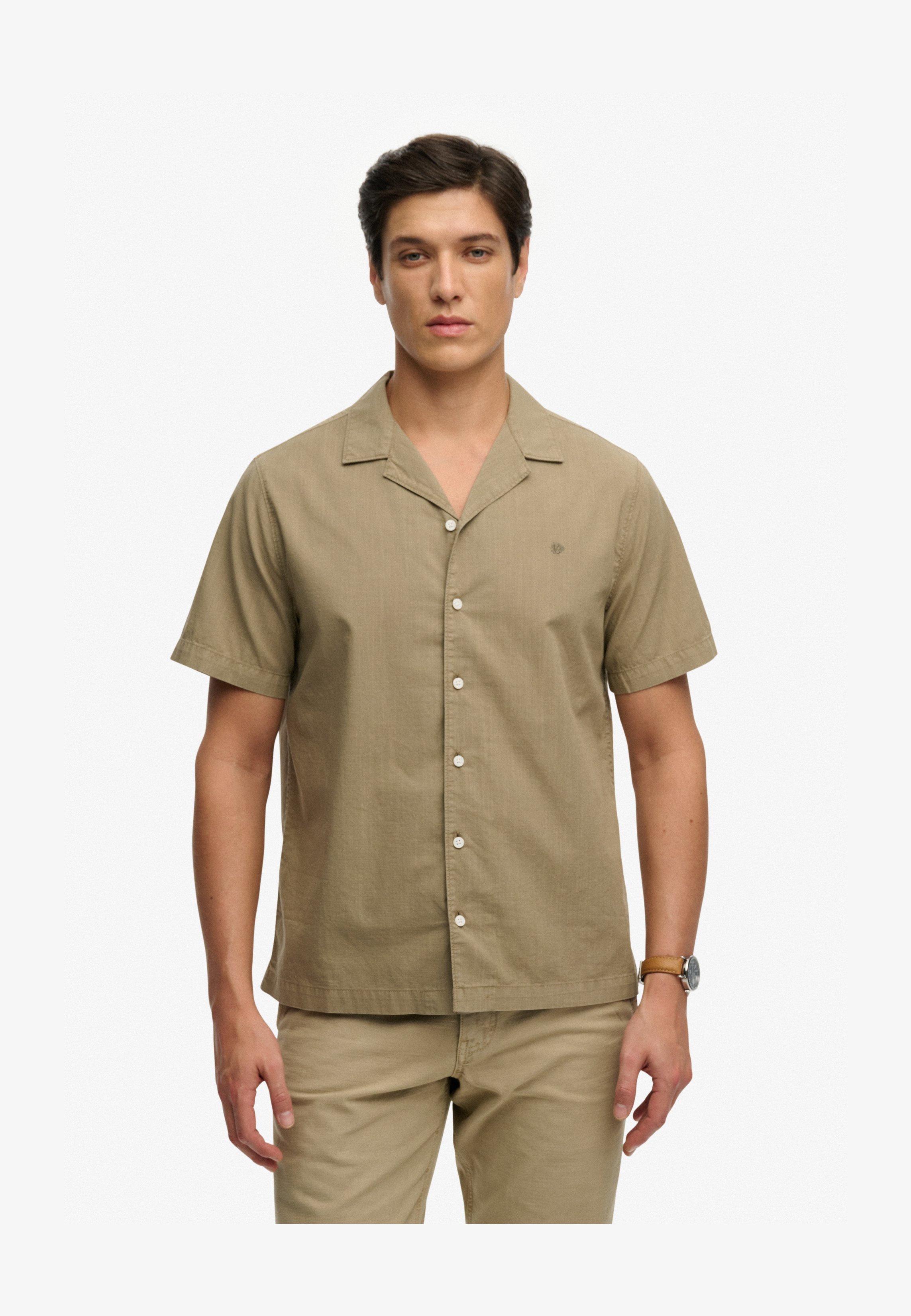 Superdry Camicia Militare Uomo Maniche Corte - Vestibilità Casual - Colore Classico