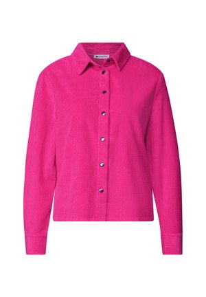 Street One, LANGARM CORD HEMBLUSE MIT KNÖPFEN - Blusa - magenta dream