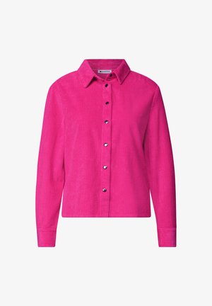 Street One, LANGARM CORD HEMBLUSE MIT KNÖPFEN - Hemdbluse - magenta dream