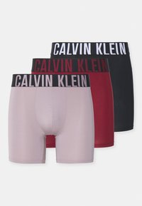Calvin Klein Underwear INTENSE POWER 3 PACK - Uske bokserice - black/syrah/sand brown