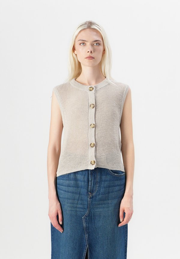 VEST  - Waistcoat - beige