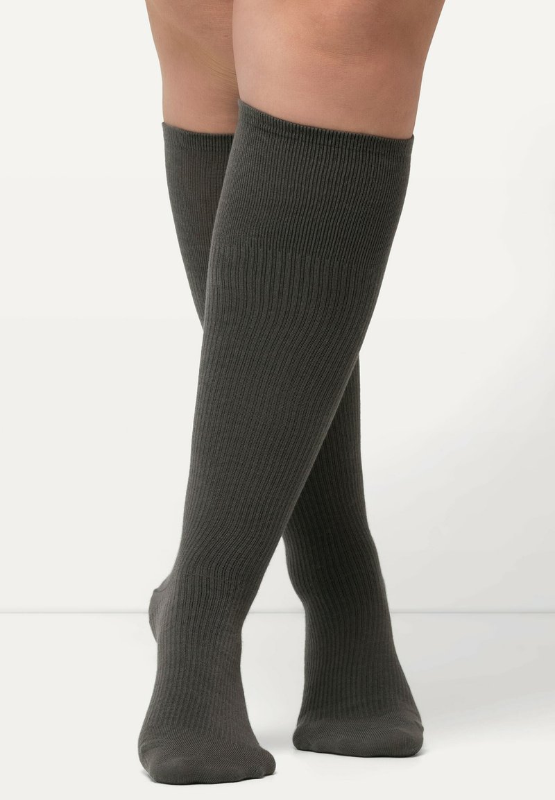 Ulla Popken COMPRESSIE - Calzettoni - dark gray
