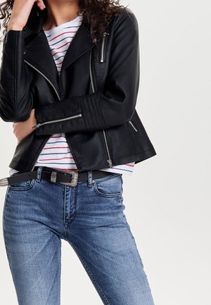 Veste en similicuir - black