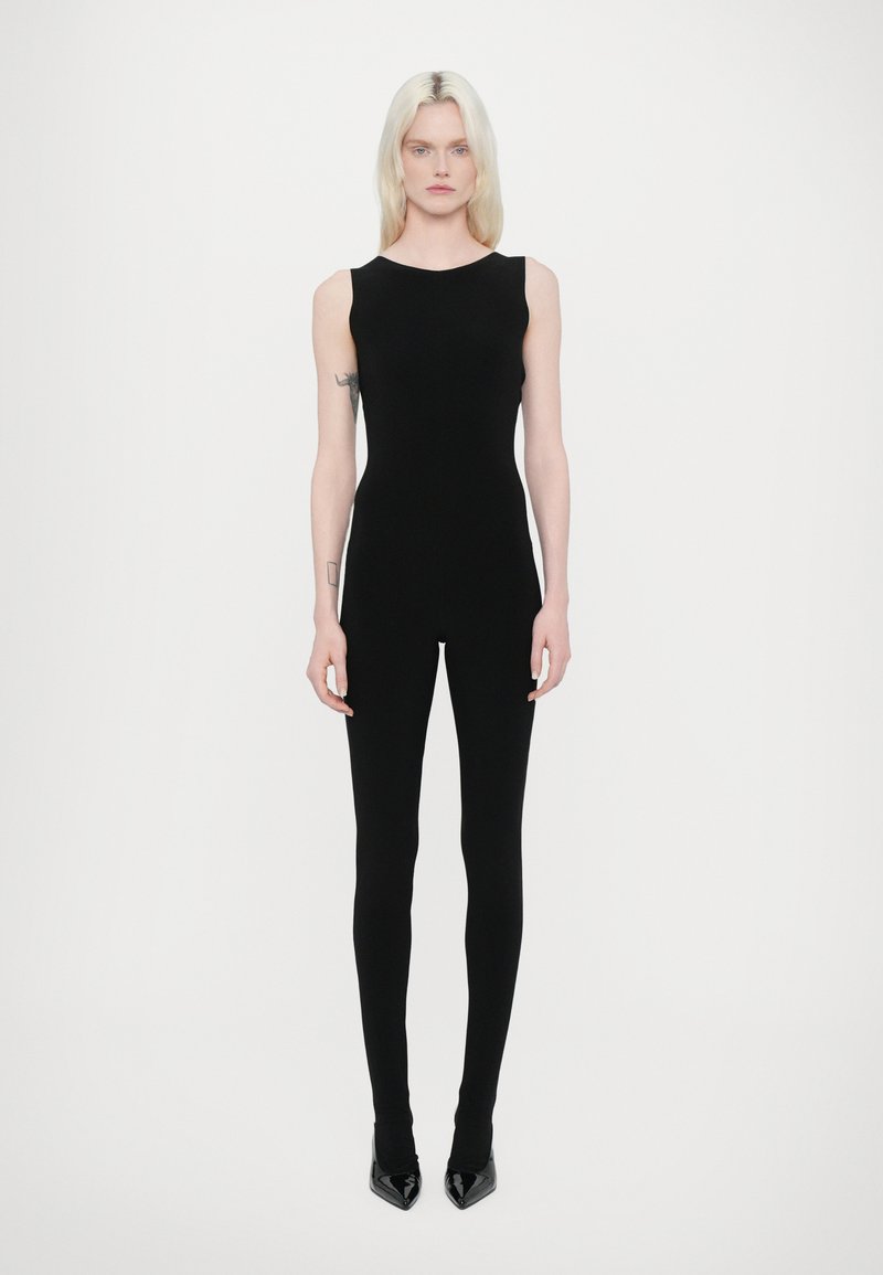 Norma Kamali - SLEEVELESS CATSUIT FOOTIE - Mono - black, Ampliar