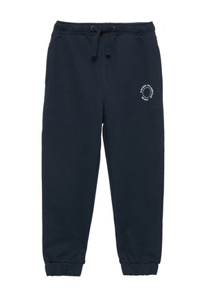 JOGGING MIT KLEINEM PRINT DETAIL - Pantalon de survêtement - navy