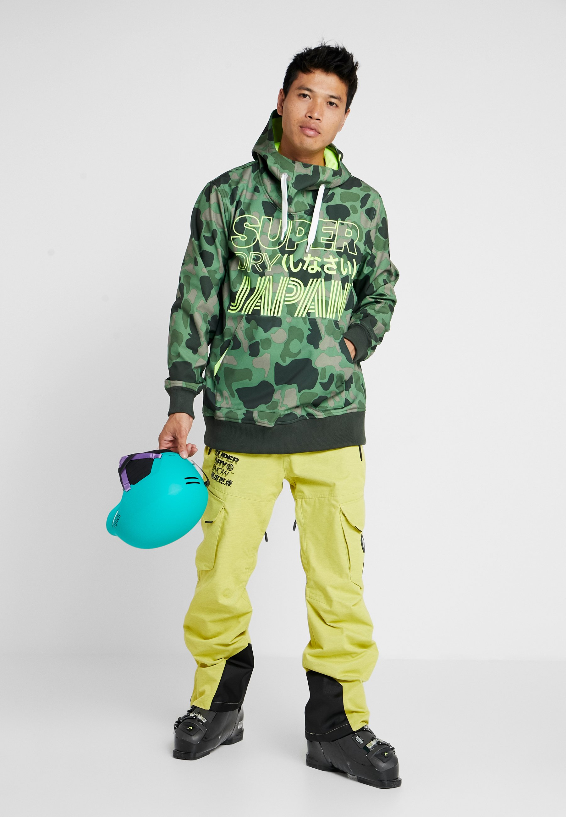Superdry SNOW TECH HOOD Softshelljakke greenblack Superdry Snow Tech Hood