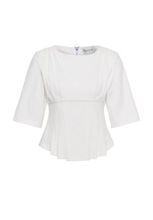 My Essential Wardrobe, MWAPIR PLEAT - T-shirts print - snow white