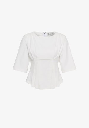 My Essential Wardrobe, MWAPIR PLEAT - T-shirts print - snow white