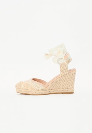 CYRENAY - Platform sandals - white multi