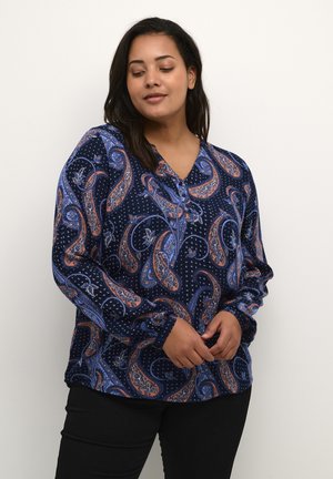 KCBETT  - Bluse - dark blue paisley