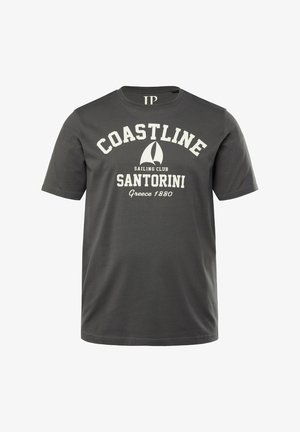 JP1880, SHORT SLEEVE ROUND NECK - Camiseta estampada - graphite